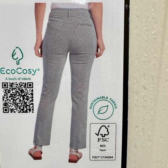 New Hilary Radley Pant Women's Size S Tummy Control Panel Mid Rise Stretch Ankle - Picture 12 of 15